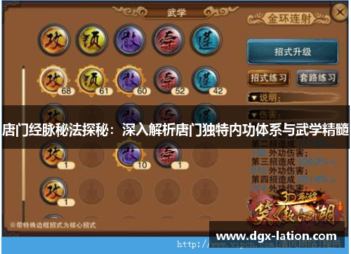 唐门经脉秘法探秘：深入解析唐门独特内功体系与武学精髓